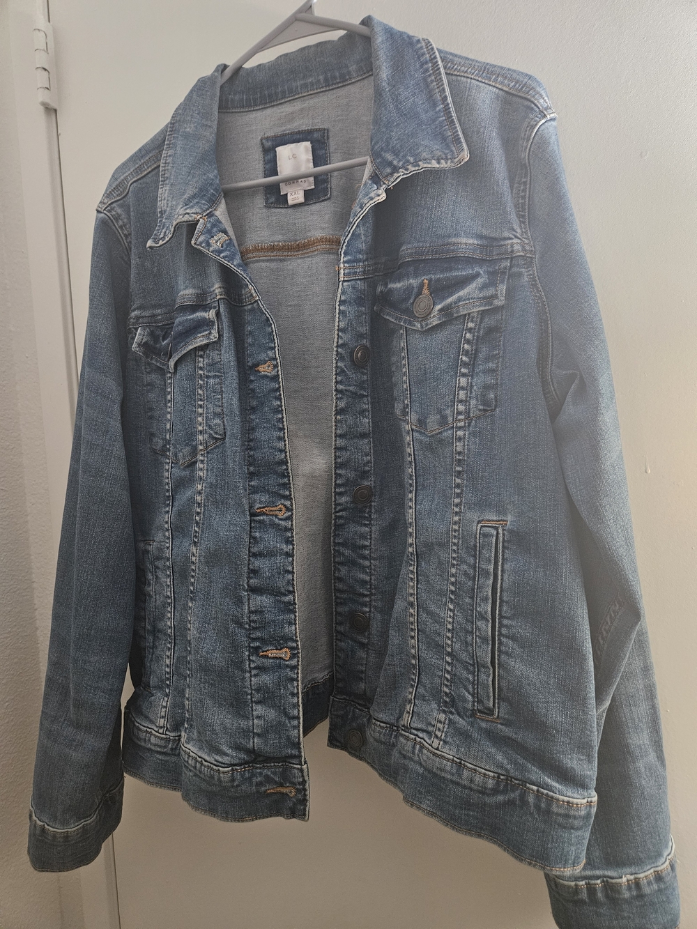 LC Lauren Conrad Light Blue Faded Denim Jacket